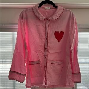 Lake x Atlantic Pacific Pink Heart Pajamas